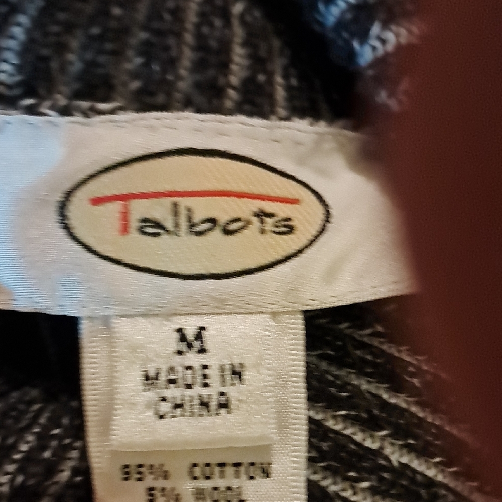 Talbots Cotton  Sweater Medium - Picture 5 of 5